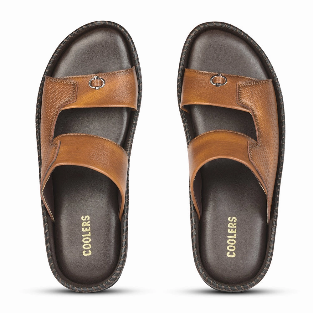 Tuxedo Slippers Velvet Coolers Casual (Tan) Slippers For Men AVN-21 By Liberty