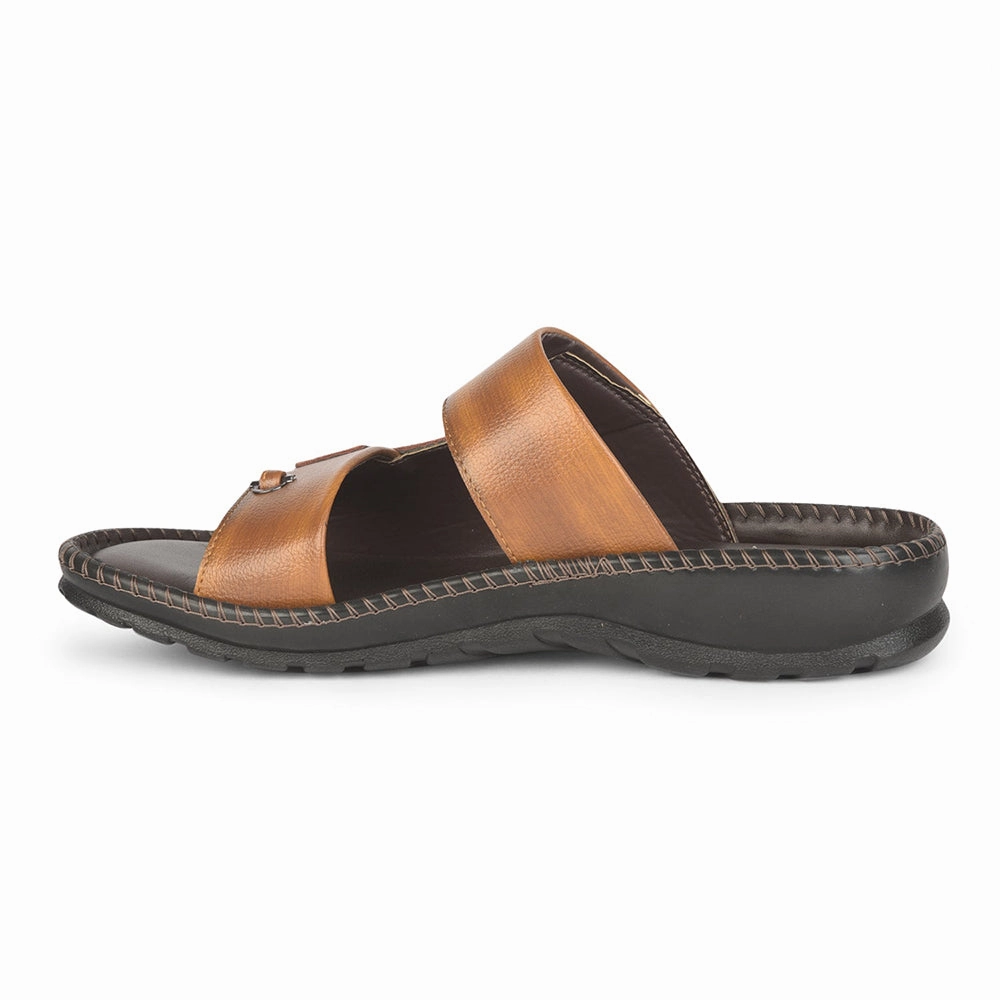 Coolers Casual (Tan) Slippers For Men AVN-21 By Liberty Tabata Slippers