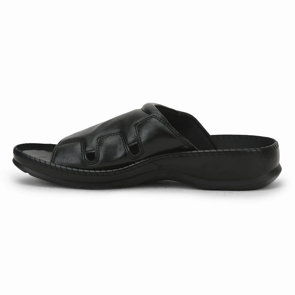 Coolers Black Casual Slippers For Men META-2 By Liberty Arizona Essentials Eva Slide Sandal