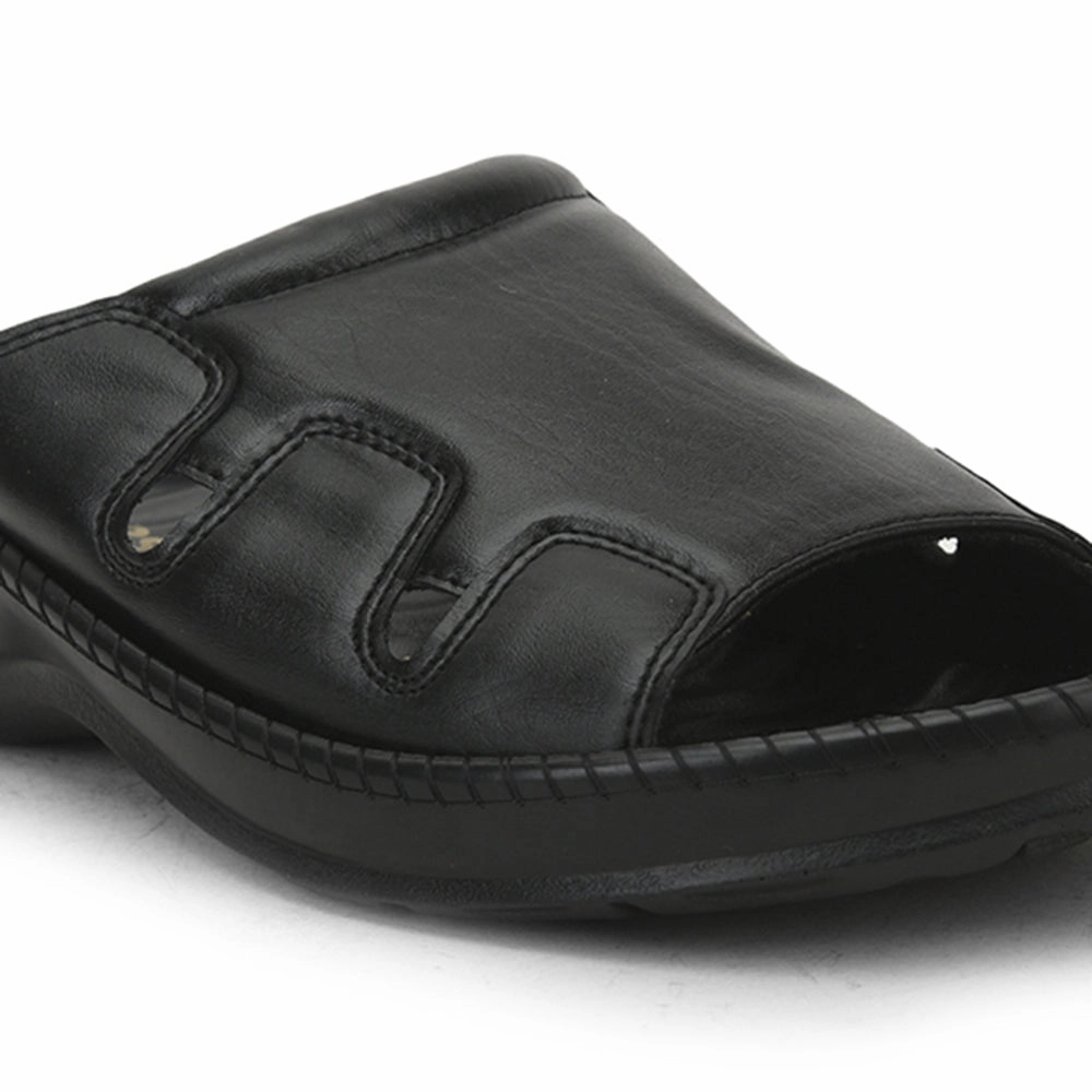 Slide Rx Coolers Black Casual Slippers For Men META-2 By Liberty