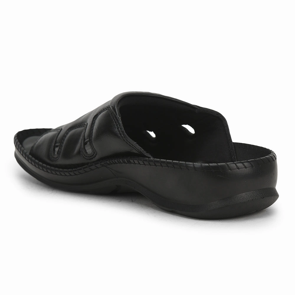 Coolers Black Casual Slippers For Men META-2 By Liberty North Face Insulated Slippers
