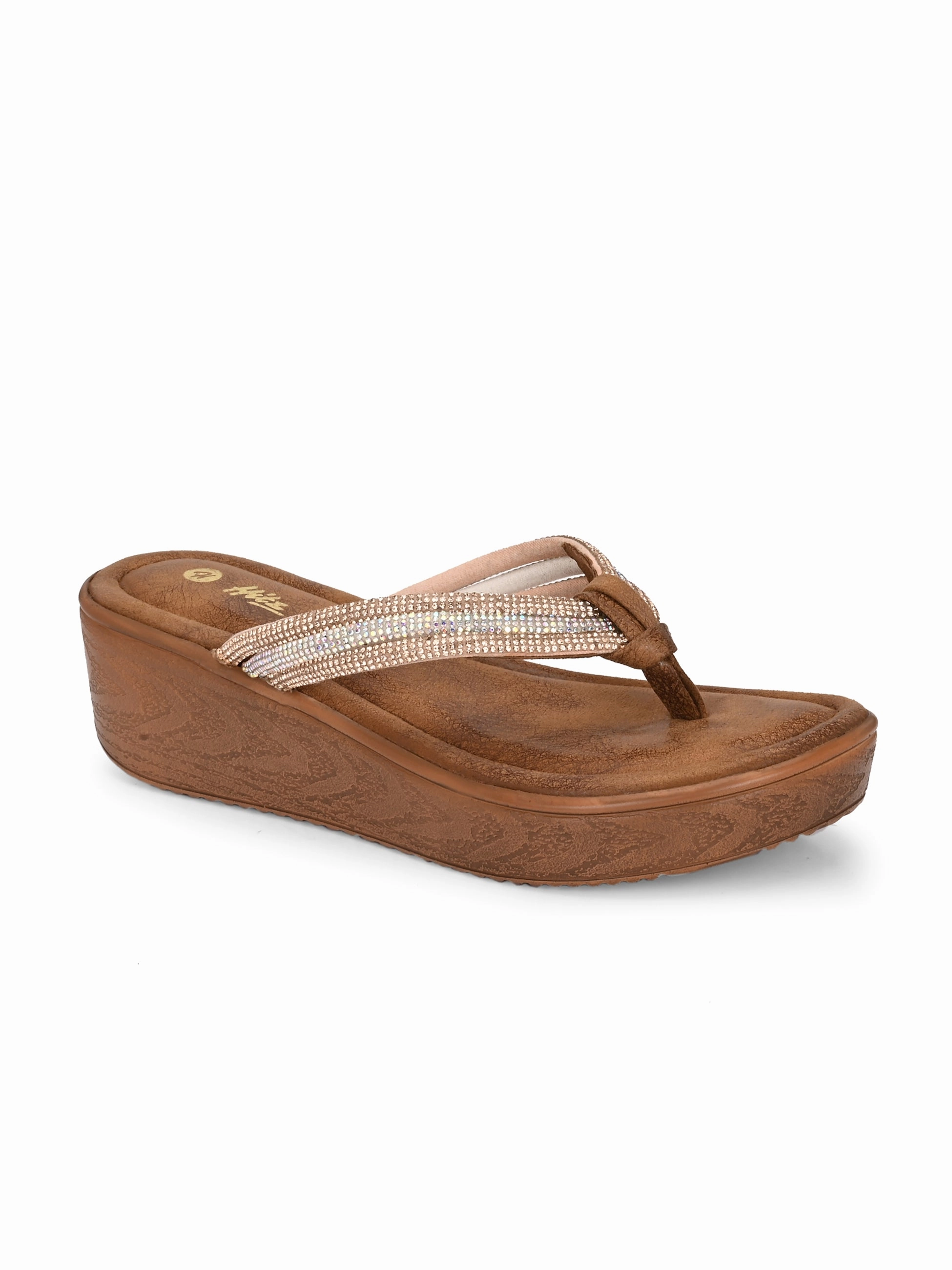 Creselle Bling Wedge Slippers All Over Slippers