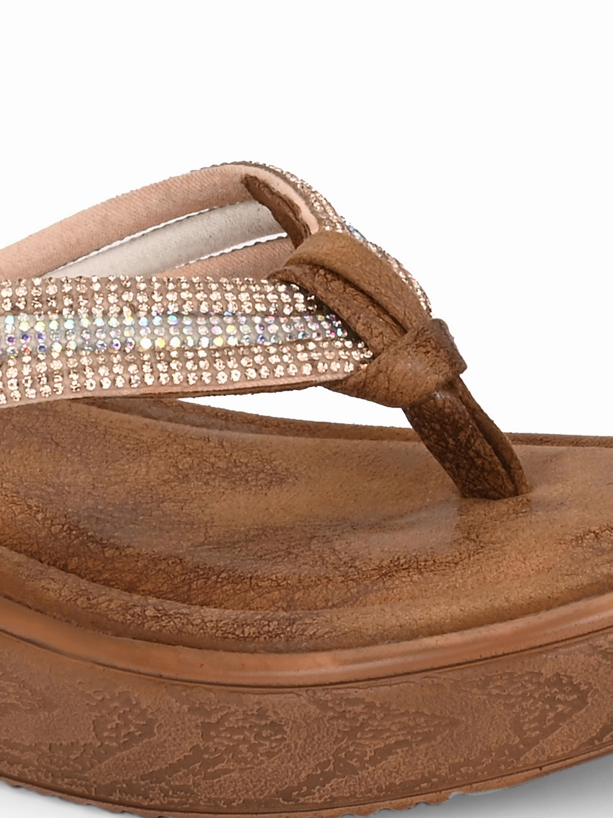 Creselle Bling Wedge Slippers Needle Felted Slippers