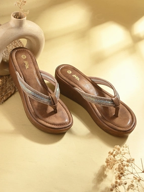 Creselle Bling Wedge Slippers Jenni Kayne Slides