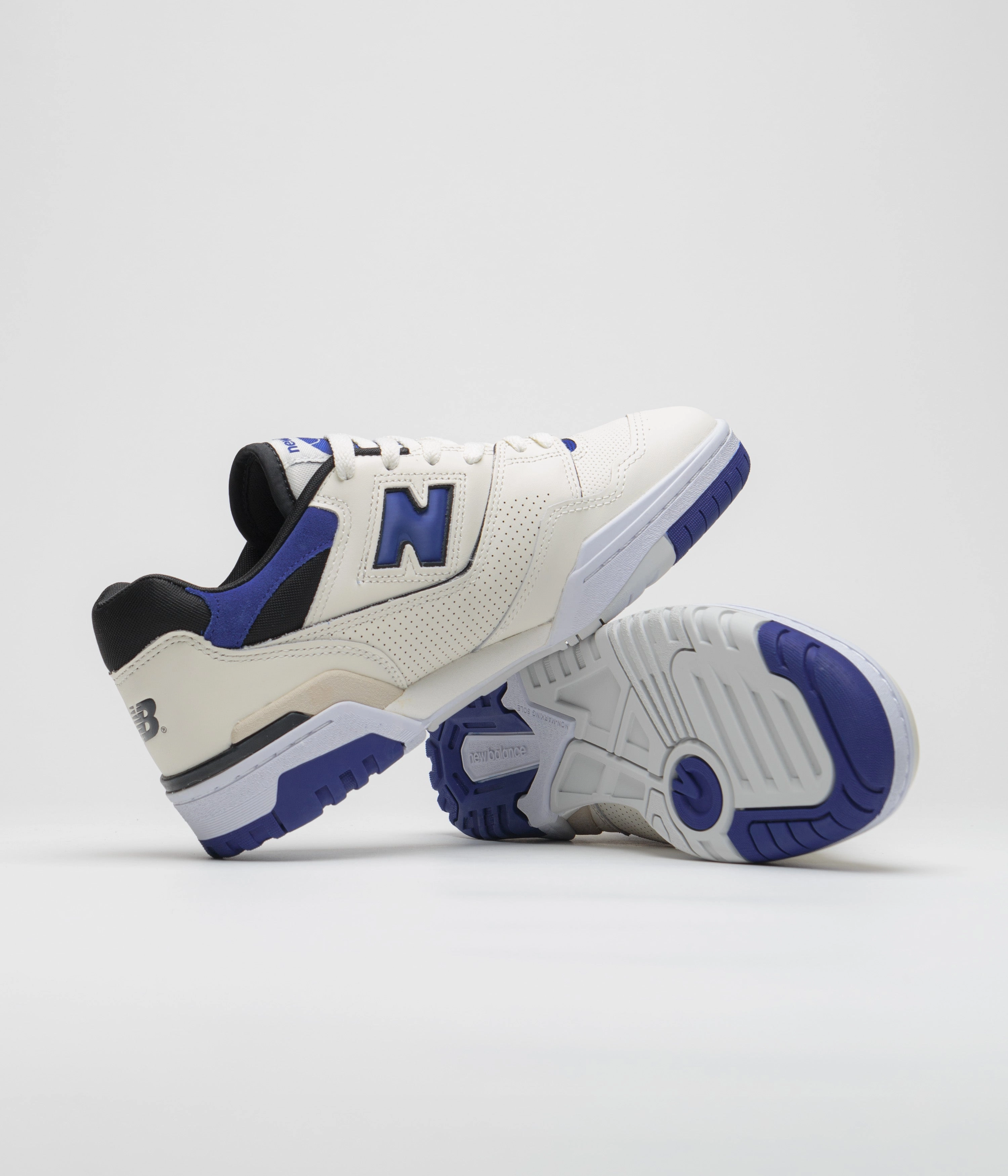 New Balance 9060 Sea Salt Bone New Balance 550 Shoes - Sea Salt / Blue