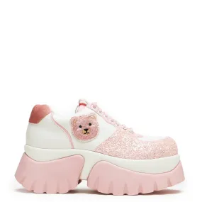 Bear Blushes Chunky Glitter Trainers - Pink Teva Mahonia Mary Jane Shoes