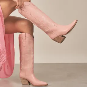 INDIGO Pink Cowboy Boot Skateboard Boots