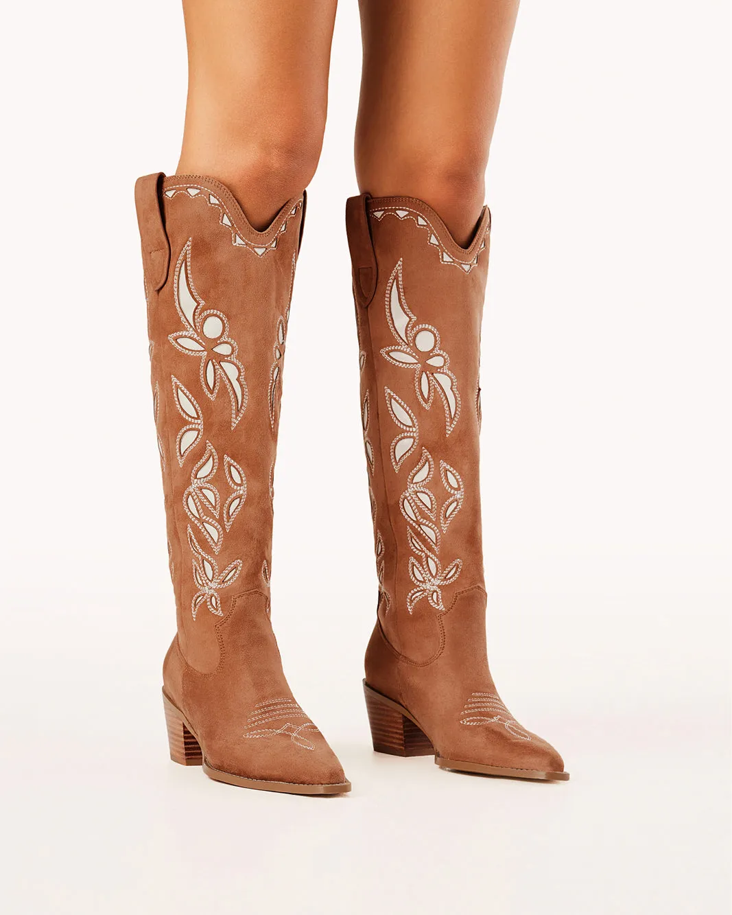 Dressy Boots DELLA - DARK TAN SUEDE