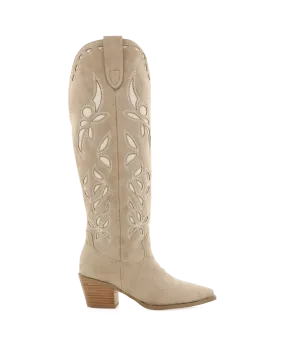 DELLA - TAUPE SUEDE Roper Boots