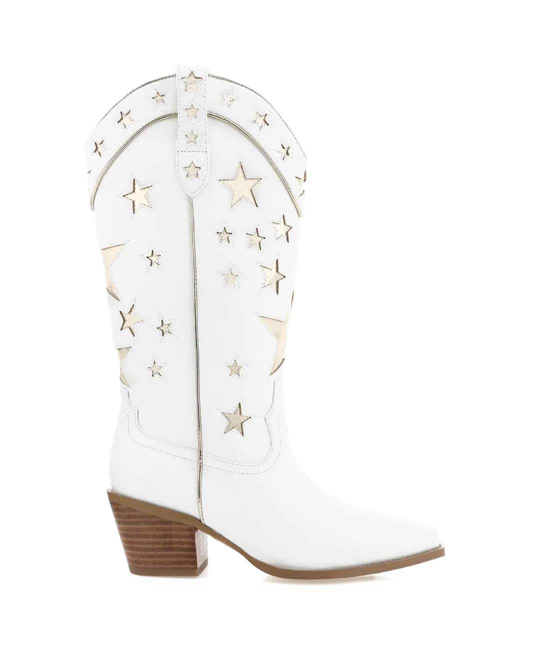 Boots Etc DOLLIE - WHITE-GOLD METALLIC