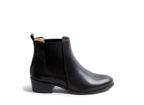 DOVER BLACK LEATHER Kodiak Chelsea Boots