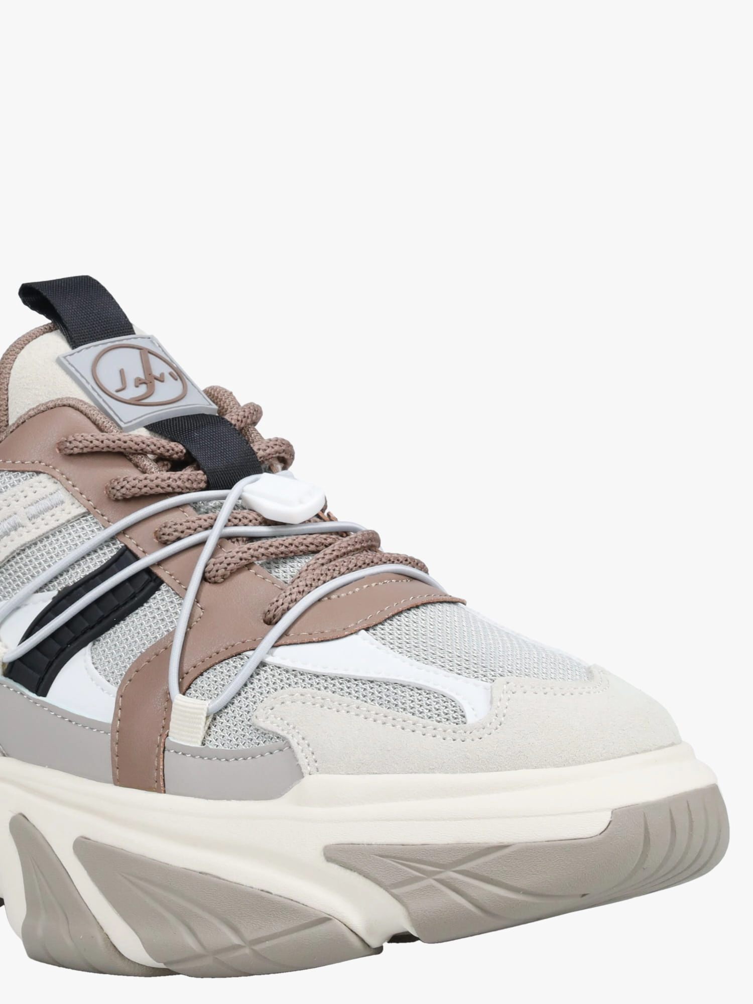 Flat Mary Jane Shoes Dragon Beige Suede Mesh