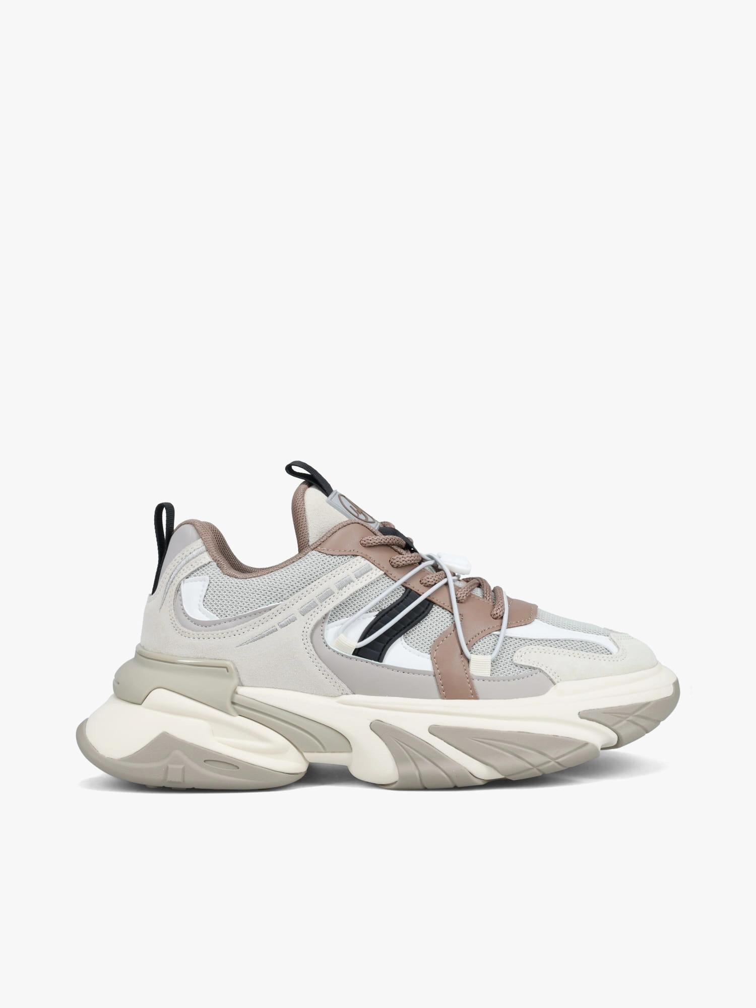 Dragon Beige Suede Mesh Clipless Shoes