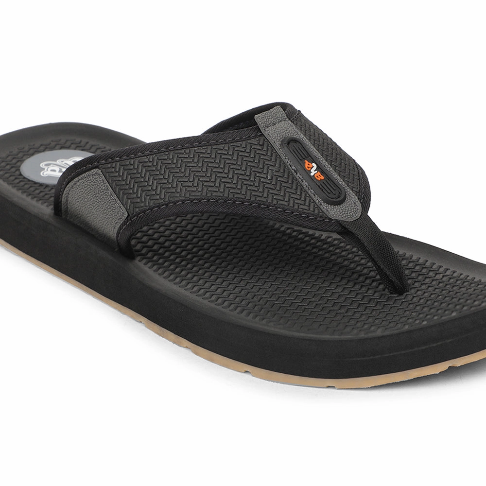 Chinese Slippers A-HA Black Casual Slipper For Men ANCO-10 By Liberty