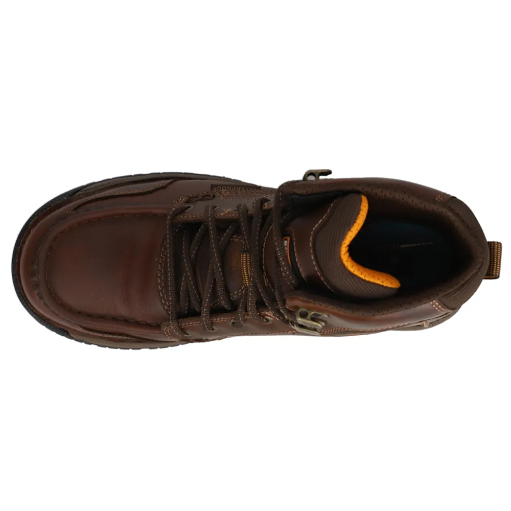 Square Toe Work Boots Steel Toe Athens 360 6 Inch Waterproof Soft Toe Work Boots