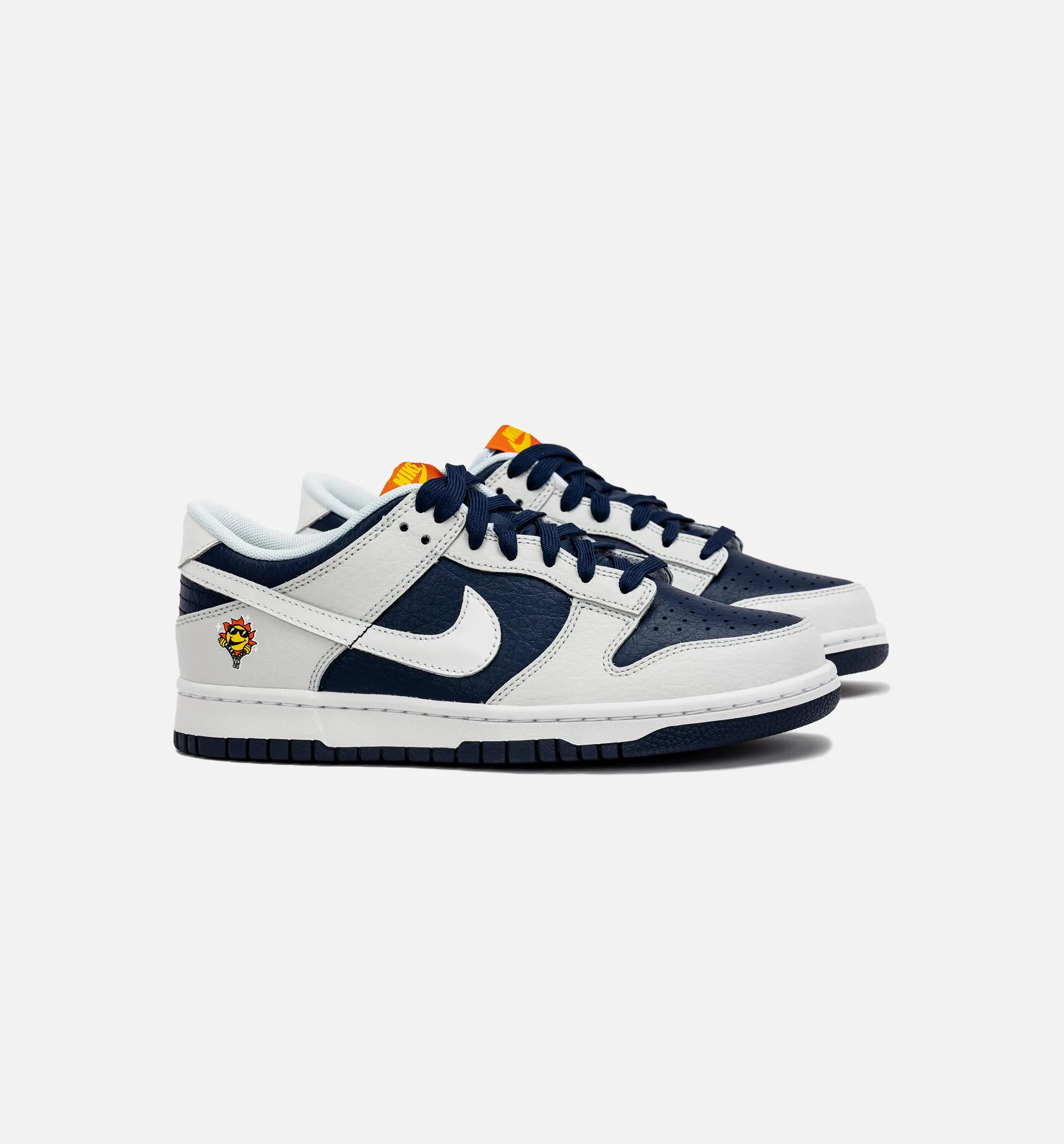 Basketball Shoes 12 Dunk Low Photon Dust Midnight Navy Grade School Lifestyle Shoe - Grey/Navy