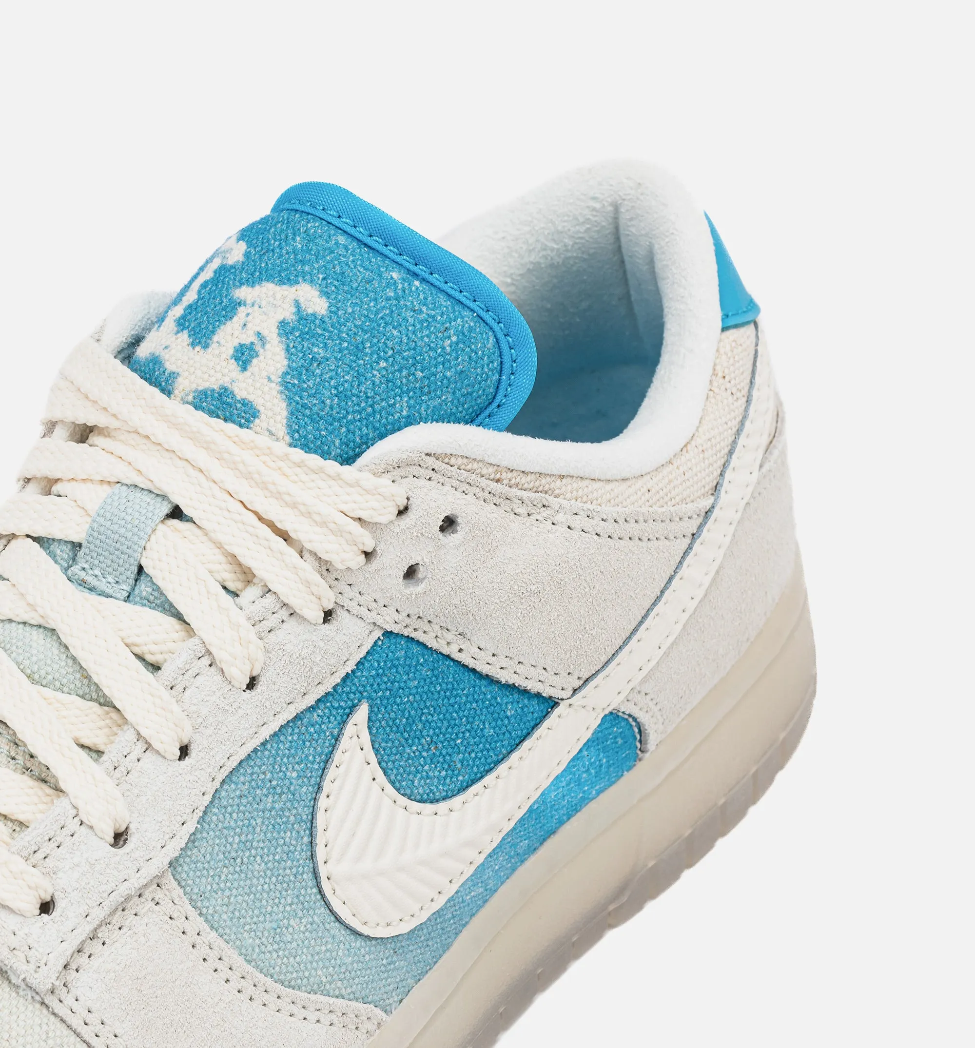 Dunk Low Retro SE Ivory Blue Mens Lifestyle Shoe - Ivory/Blue Best Basketball Shoes 2023 Ankle Support