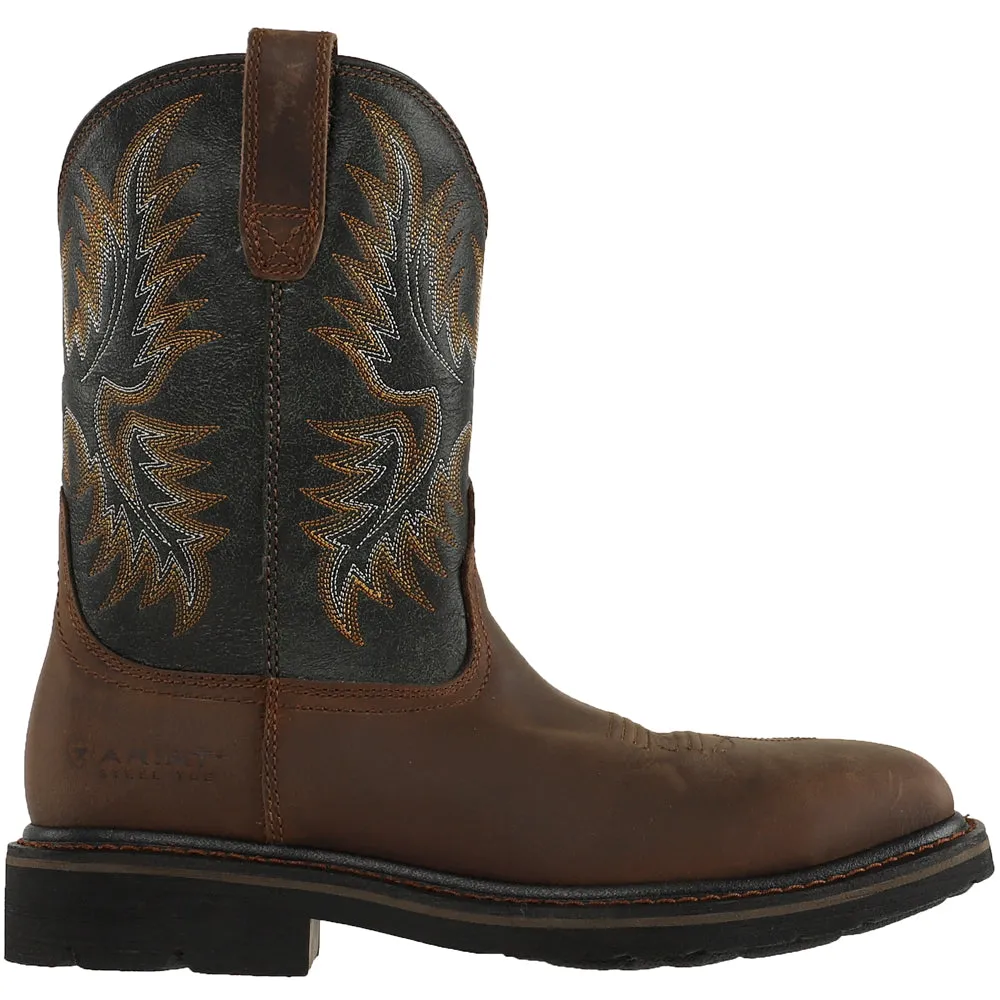 Sierra Wide 10 Inch Electrical Hazard Steel Toe Work Boots Lightning Work Boots