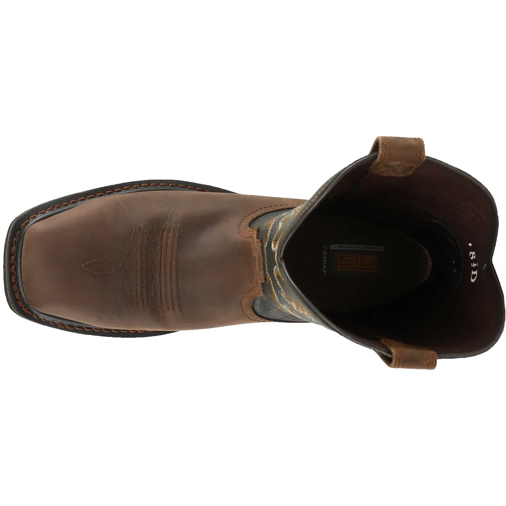 Sierra Wide 10 Inch Electrical Hazard Steel Toe Work Boots Steel Toe Work Boots For Sale