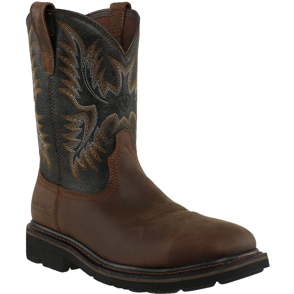 Sierra Wide 10 Inch Electrical Hazard Steel Toe Work Boots Barefoot Safety Toe Work Boots