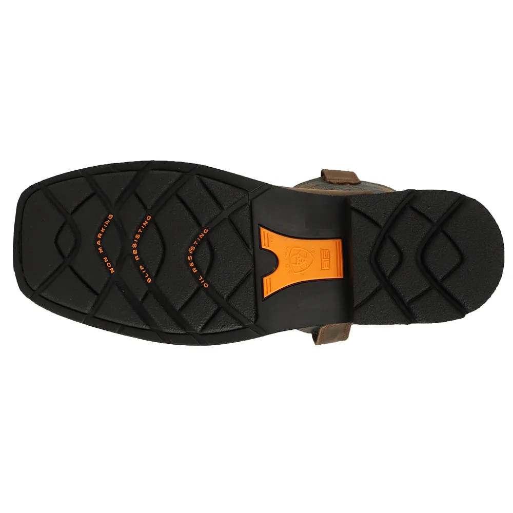 Leather Work Boot Sierra Wide 10 Inch Electrical Hazard Steel Toe Work Boots