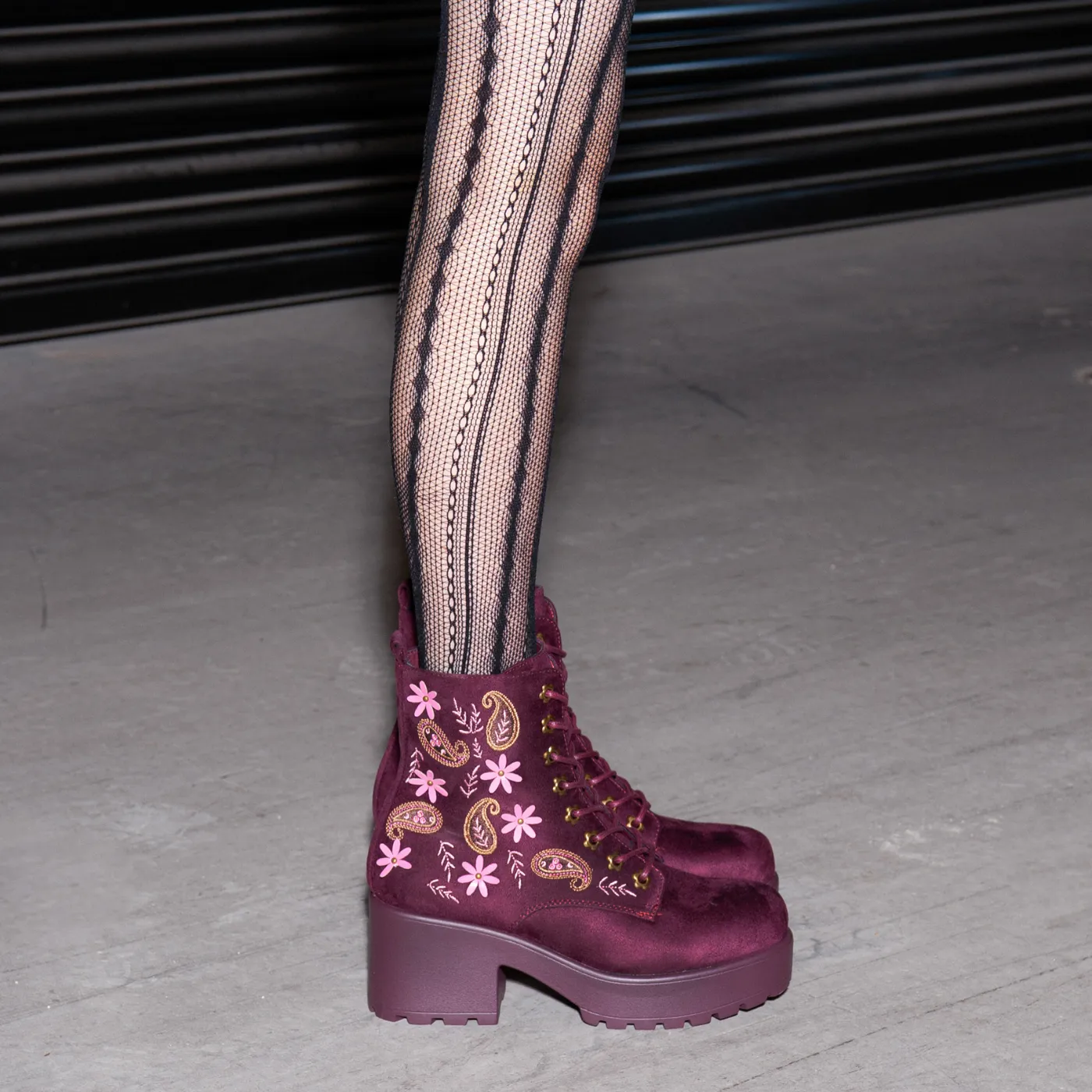 Leather Lace Ankle Boots Moonlit Ember Suede Lace Up Boots- Brown