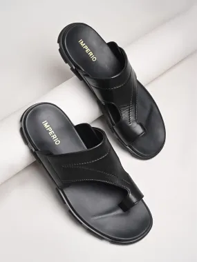 Espadrilles With Wide Leg Pants Imperio By Regal Black Men Leather One Toe Sandals