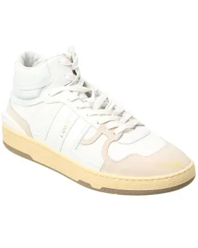 LANVIN Tennis Leather & Mesh High-Top Sneaker Gucci Vintage Tennis Shoes