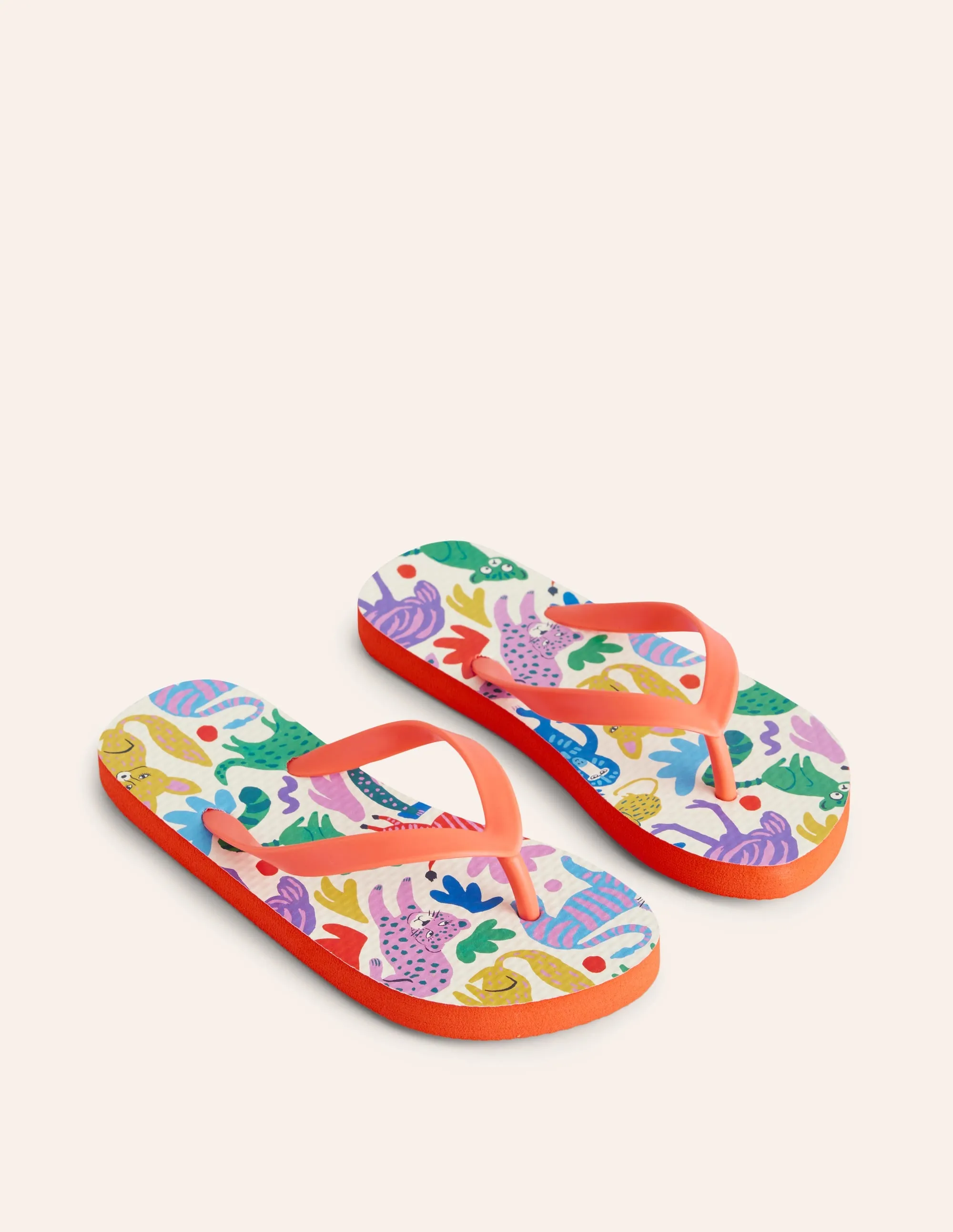 Apma Flip Flops Fun Flip Flops-Multi Safari Friends