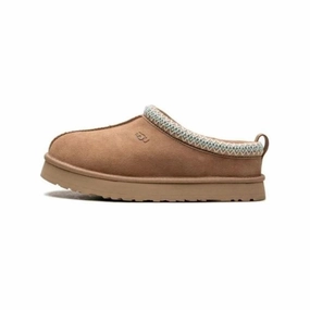 UGG Tazz 1143776K-SAN Slippers Kids Sand Suede Round Toe Slip-On Clog GUG57 Slippers For Adults