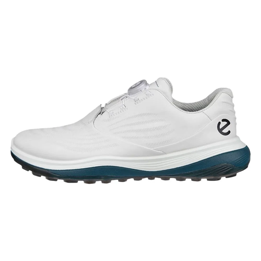 Store Near Me Golf ECCO LT1 BOA Spikeless Golf Shoes White/Petrol - 25 Men