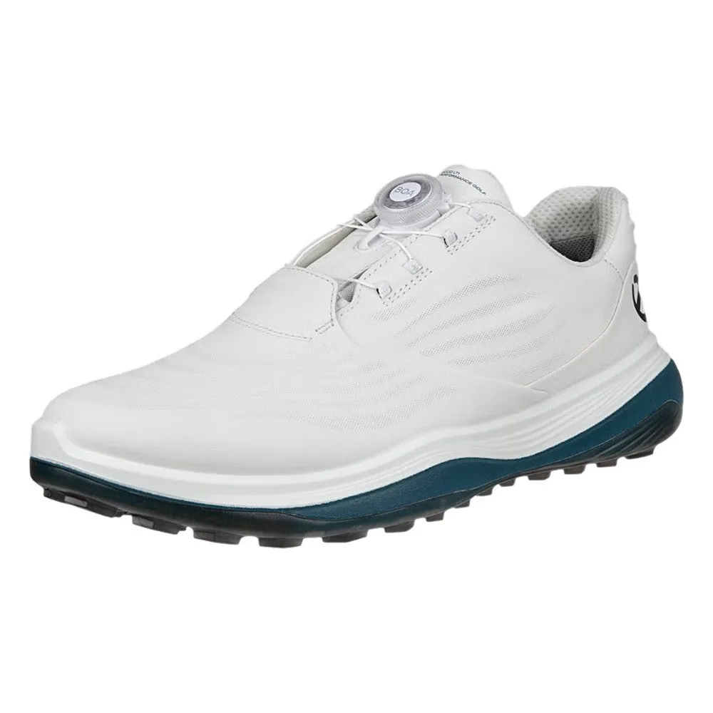 Golf Shoes Spiked ECCO LT1 BOA Spikeless Golf Shoes White/Petrol - 25 Men