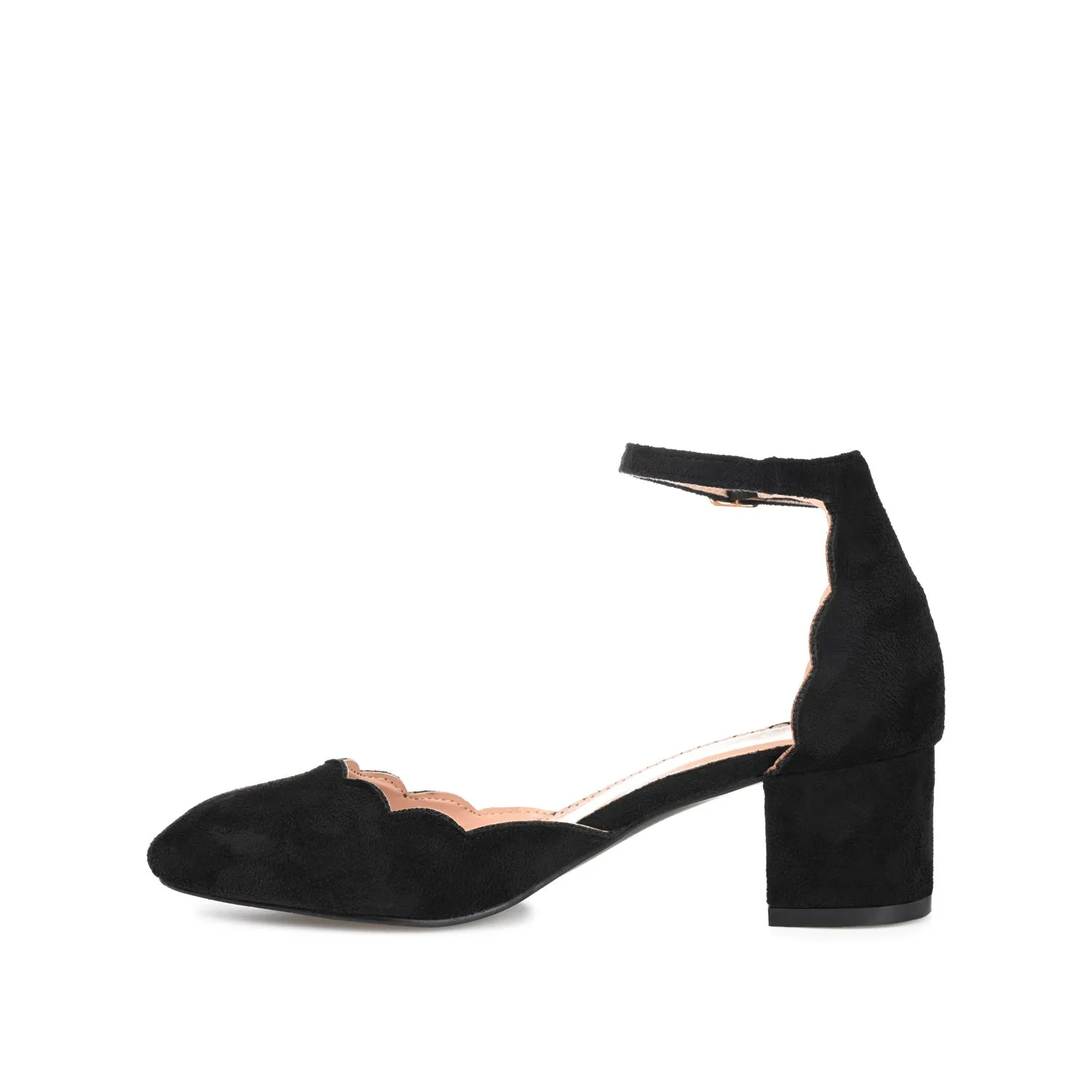 Bottomless High Heels EDNA BLOCK HEEL D'ORSAY IN WIDE