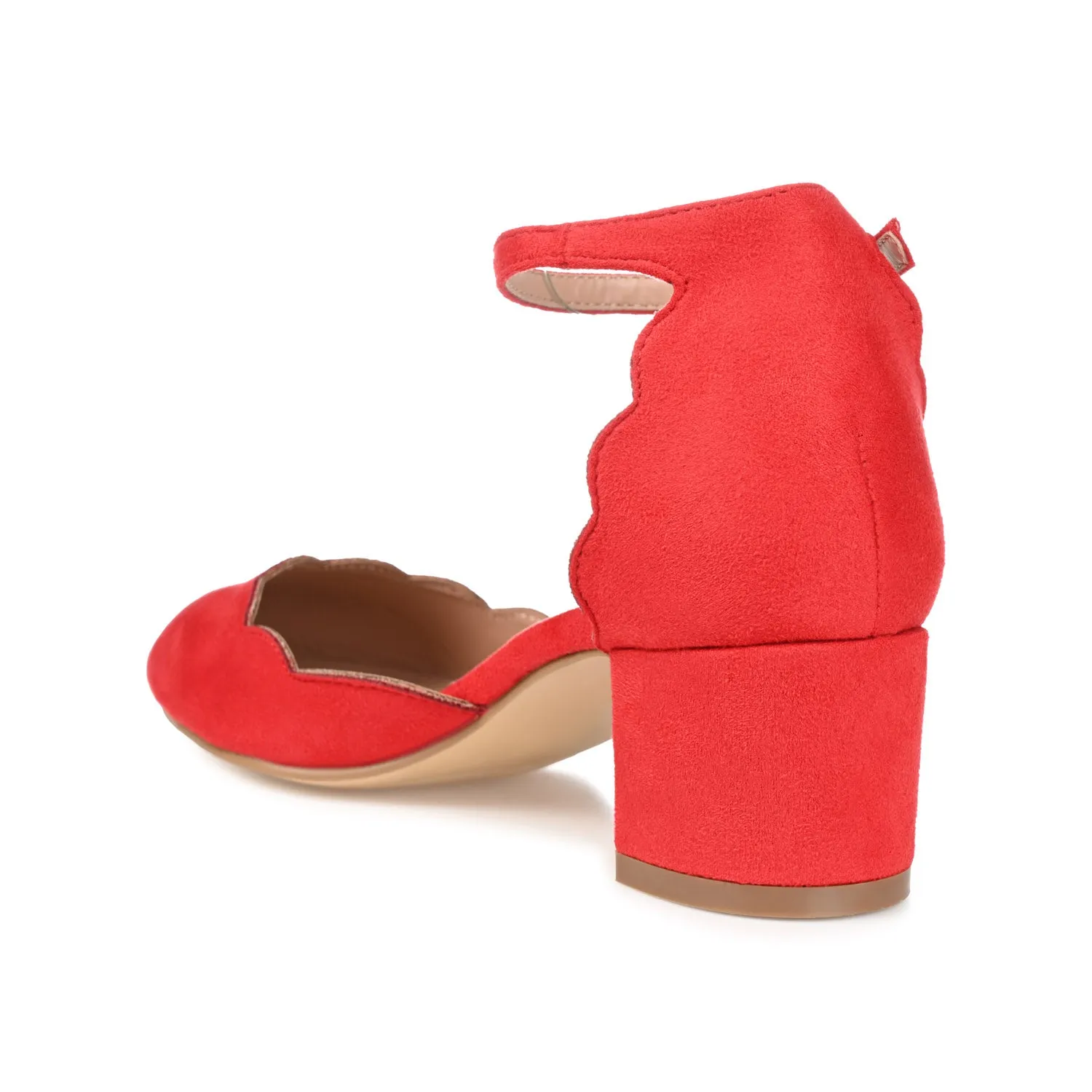 EDNA BLOCK HEEL D'ORSAY IN WIDE Suede Heel Knee Boots