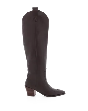 OCEANE - CHOCOLATE Legionnaire Boots