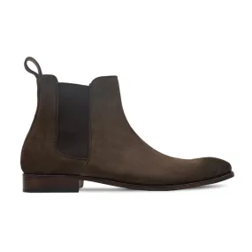 Aalst - Men's Dark Brown Kid Suede Chelsea Boot Toddler Chelsea Boots