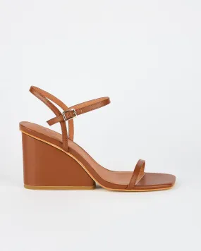 Mercer Heel Toffee High Strappy Heels
