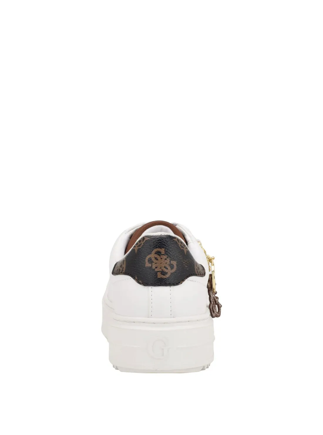 White Denesa Chunky Low-Top Sneakers Retro Running Sneakers