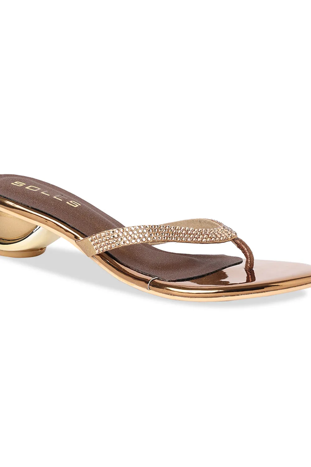  SOLES V Strapped Round Heels