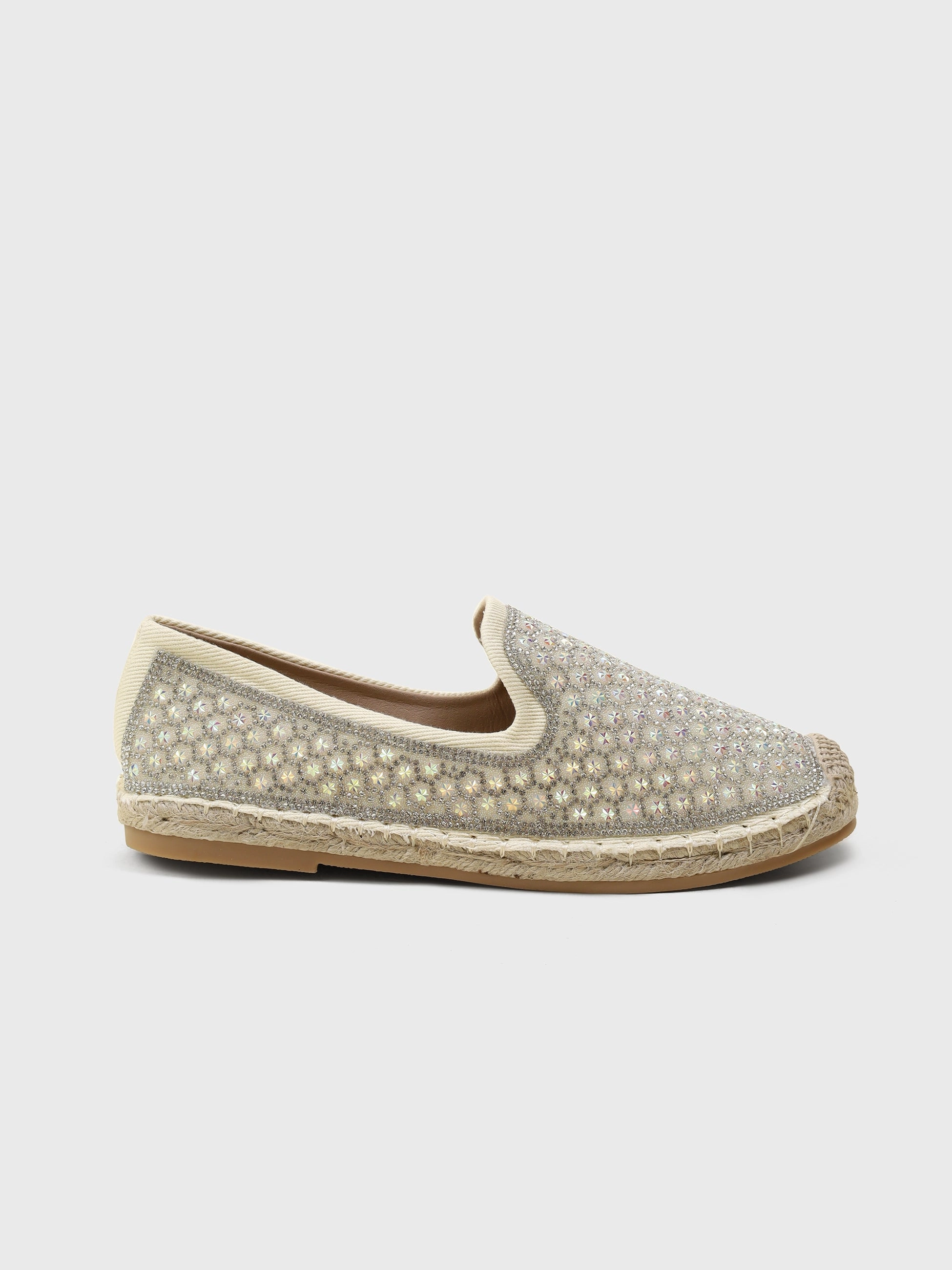 Stuart Weitzman Mirela Espadrille Wedge Azzura Jute Bling Espadrilles