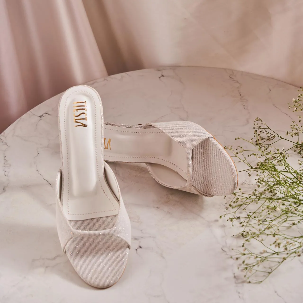 High Heel Ballet Slippers Custom Stilettos Party Glitter heels