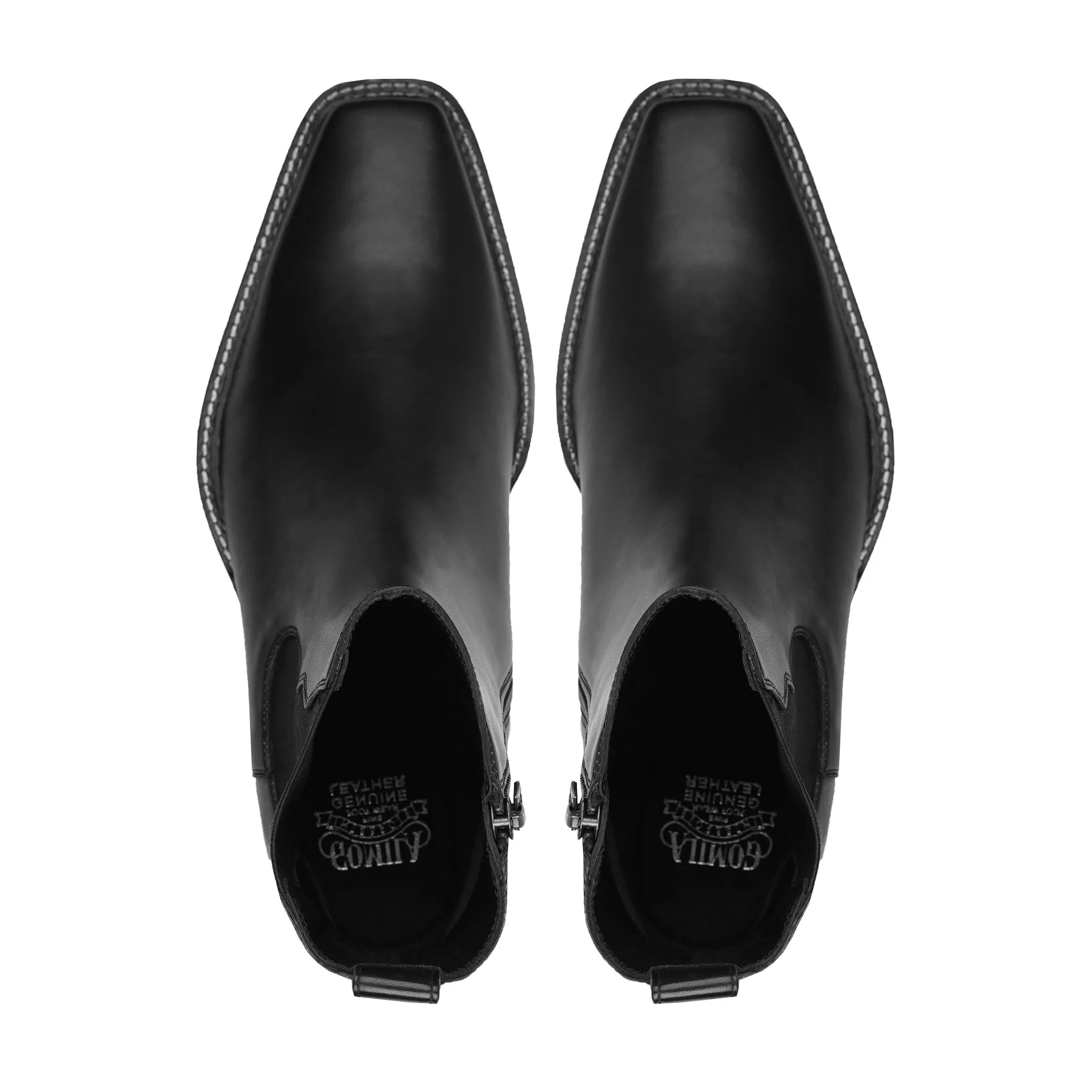 Lugo - Men's Black Calf Leather Chelsea Boot Working Chelsea Boots