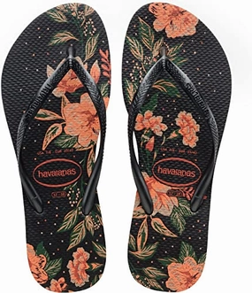 Slippers Water HAVAIANAS SLIM ORGANIC - BLACK.DARK GREY.DARK GREY