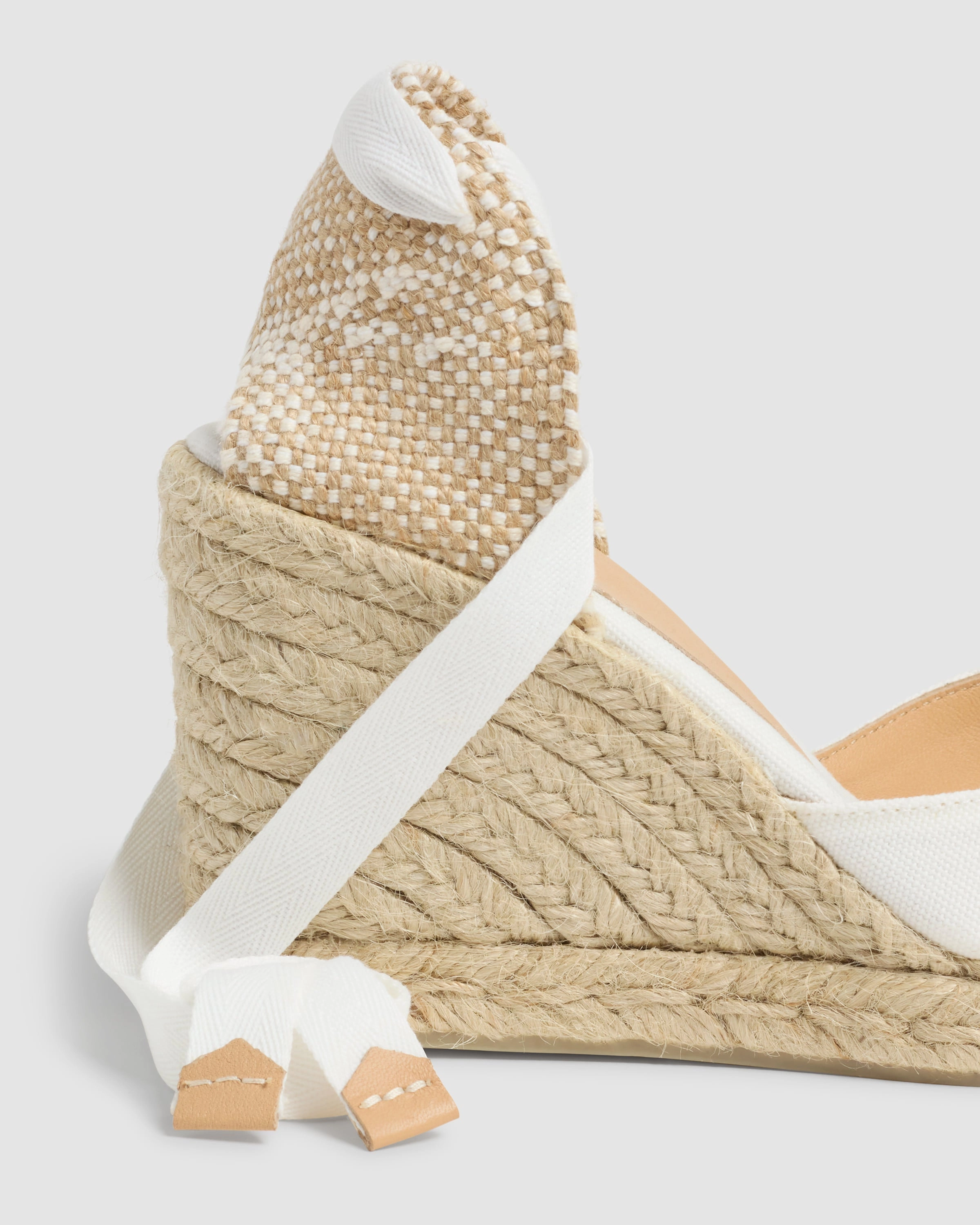 Carina 8 Blanco Wedge Espadrille Wedges Espadrilles Ankle Wrap
