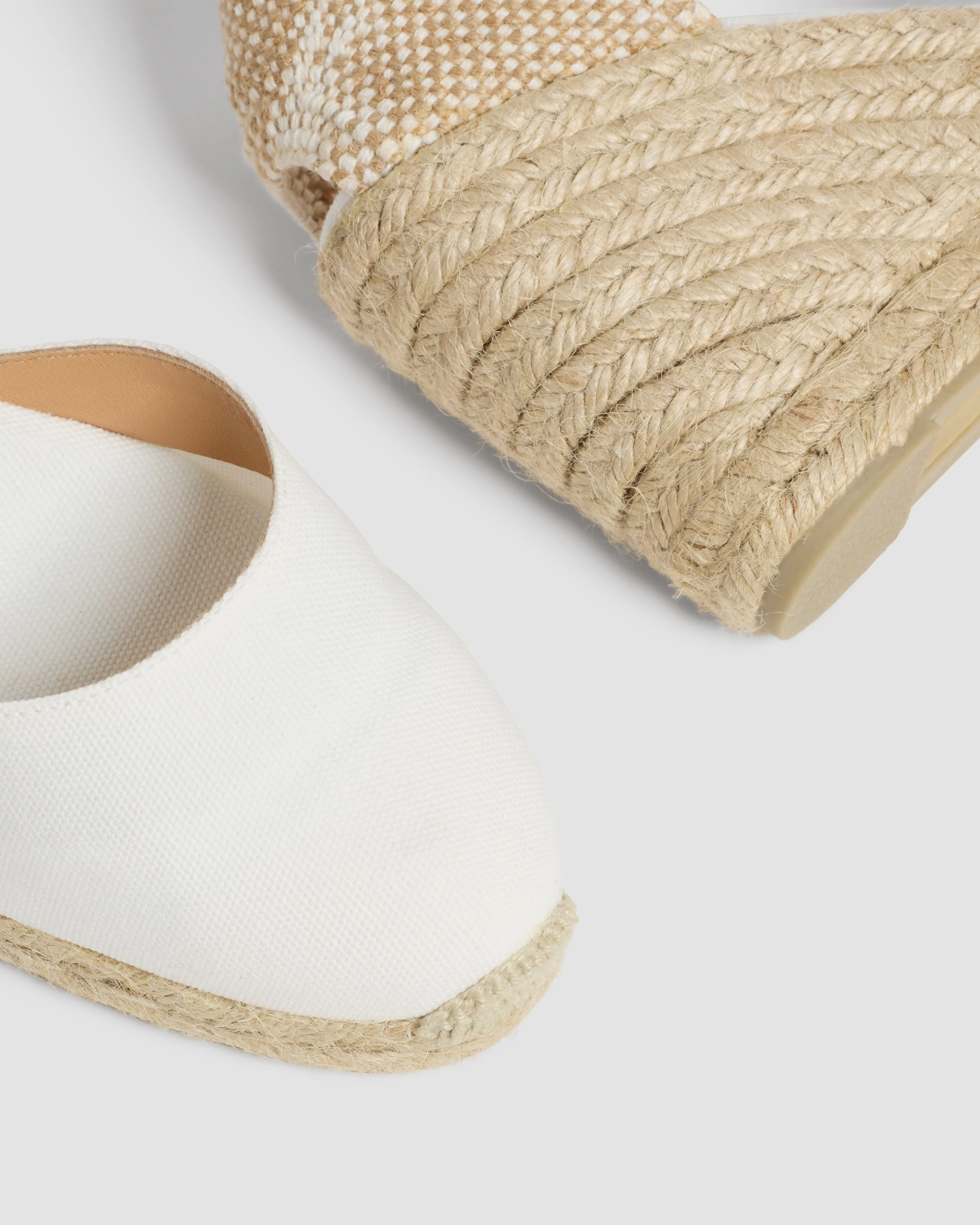 Platform Espadrilles Lace Carina 8 Blanco Wedge Espadrille