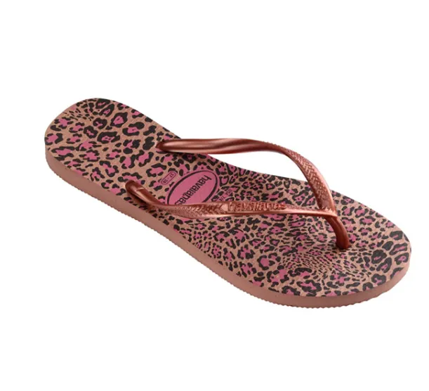 HAVAIANAS SLIM ANIMALS - CROCUS ROSE.GOLDEN BLUSH Nicki Minaj Flip Flops