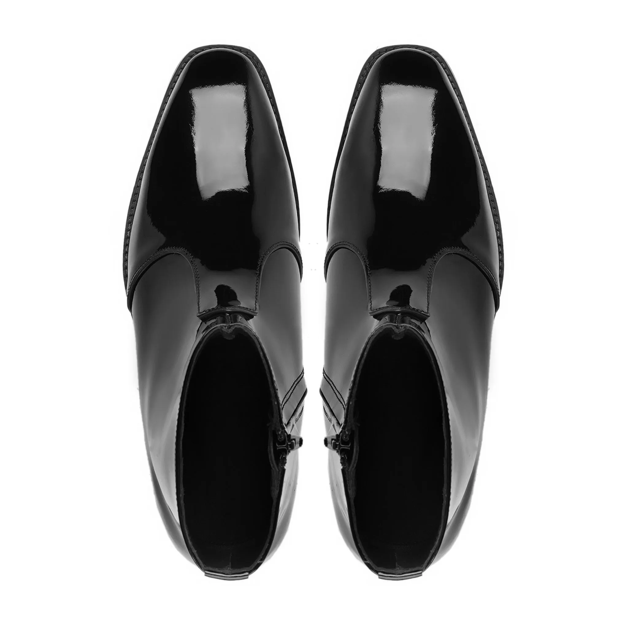 Chelsea Boots Vs Ankle Boots Cajon - Men's Black Patent Leather Chelsea Boot