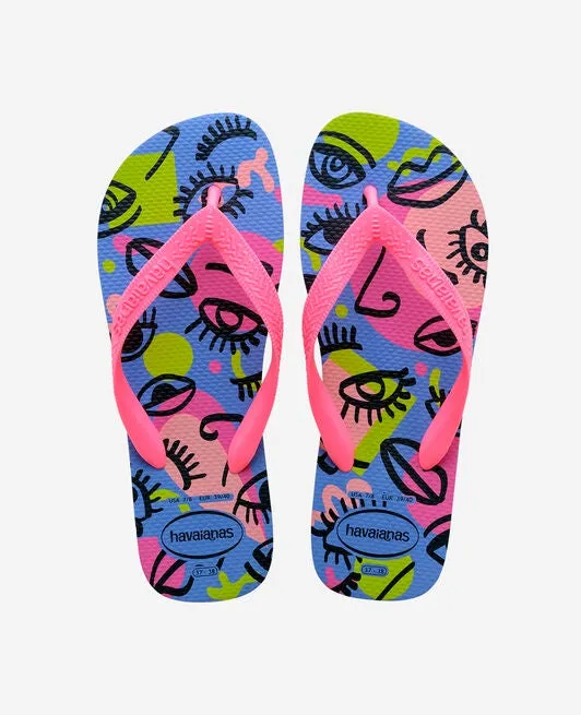 Labrador Flip Flops HAVAIANAS TOP COOL - WHITE.GREEN