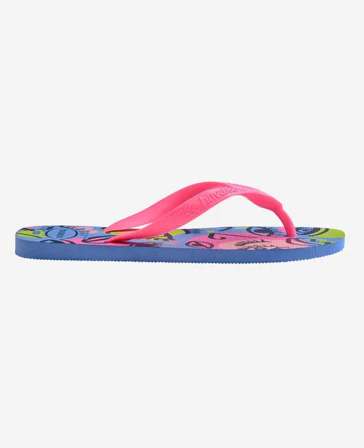 HAVAIANAS TOP COOL - WHITE.GREEN Rainbow Arch Flip Flops