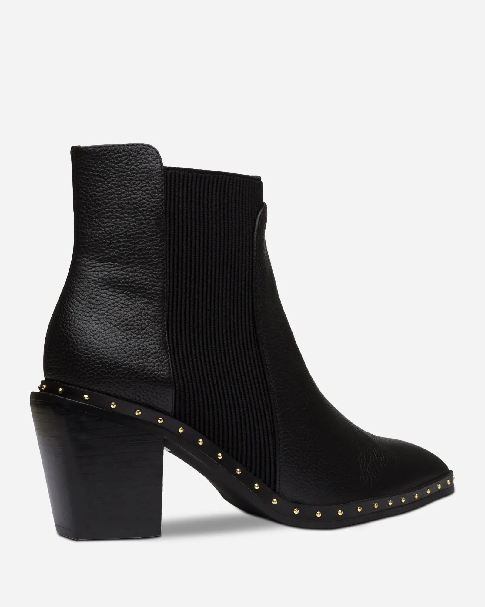 Georgie Boot Black/Gold Flexible Chelsea Boots